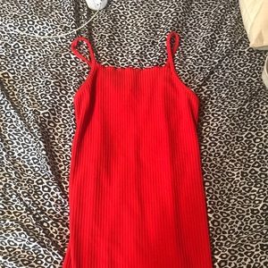 red dress